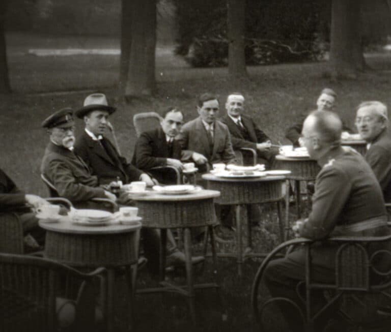 Pátečníci s prezidentem Masarykem v Lánech, květen 1926